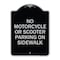 Signmission No Motorcycle or Scooter Parking on Sidewalk Heavy-Gauge Aluminum Sign, 24" x 18", BS-1824-23840 A-DES-BS-1824-23840 - alternate 1